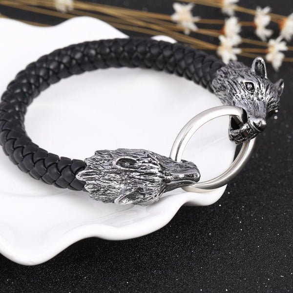 Wolf Head Charms Bracelets