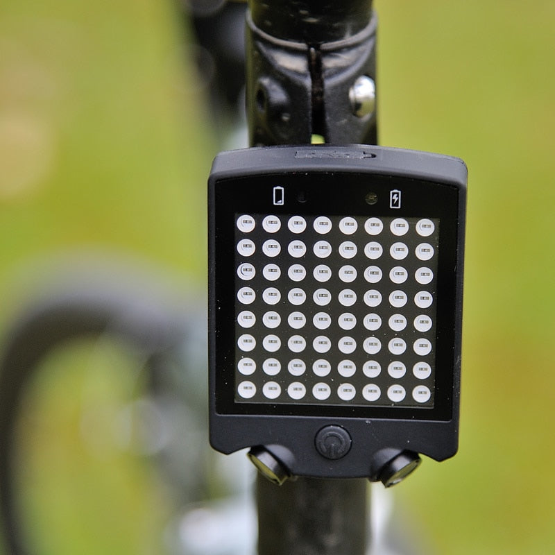 Wireless Remote 64 LED Laser Bicycle Rear Tail Light