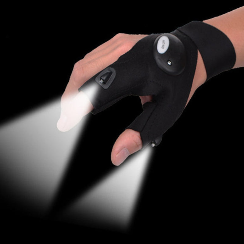 Magic Strap LED Light Fingerless LumiGlove