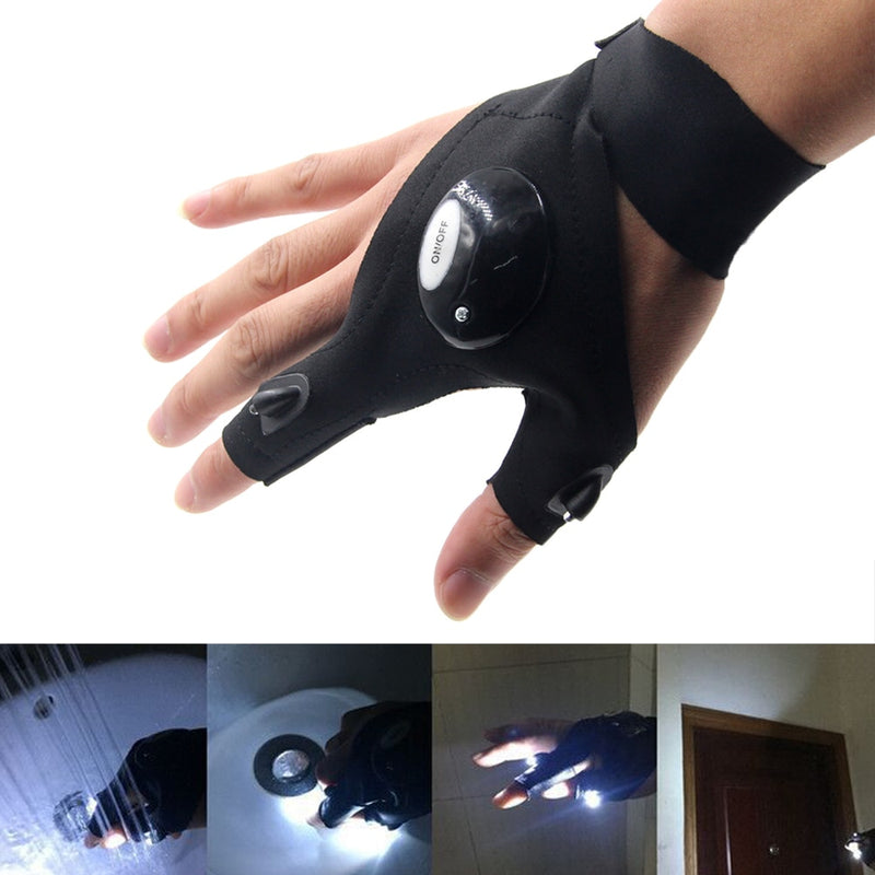 Magic Strap LED Light Fingerless LumiGlove