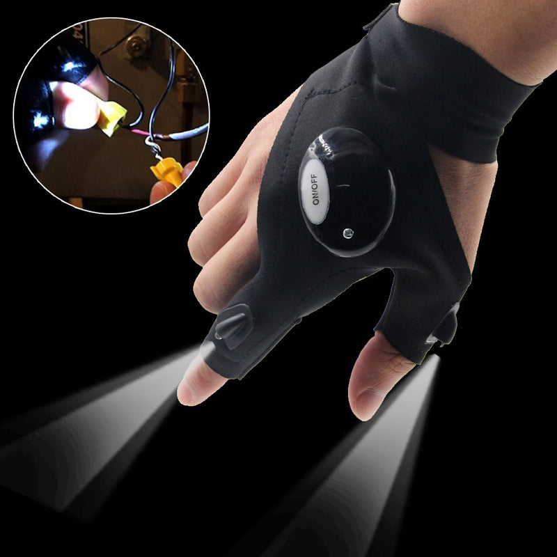 Magic Strap LED Light Fingerless LumiGlove