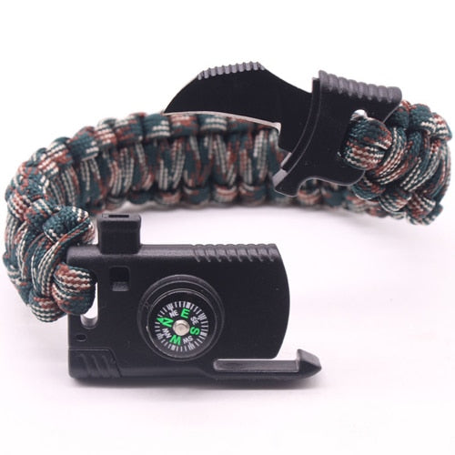 Braided Multi-function Paracord Survival Bracelet