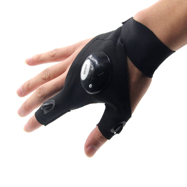 Magic Strap LED Light Fingerless LumiGlove